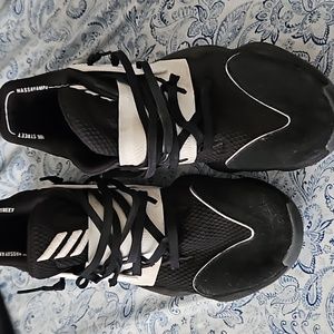 Size 12 black adidas James Harden shoes